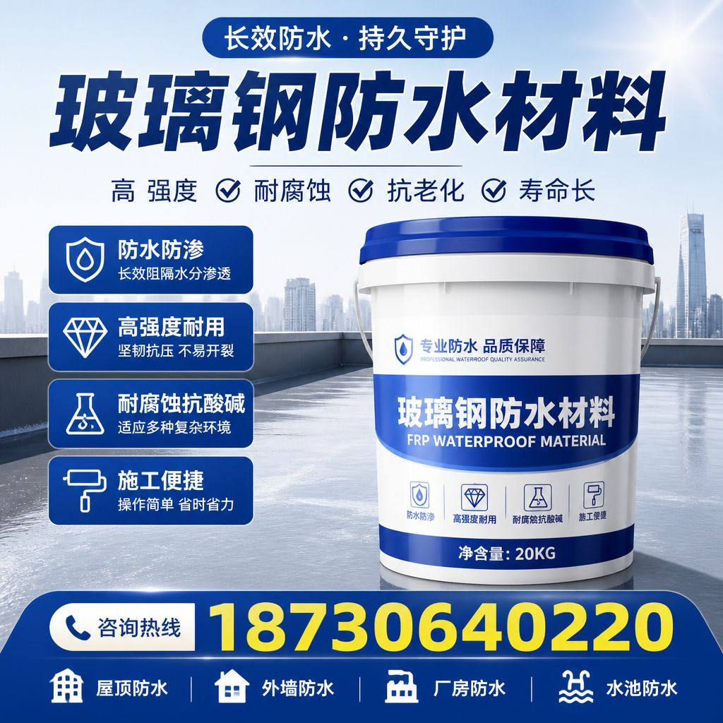 玻璃钢防水材料与传统防水材料的对比,哪种更好?